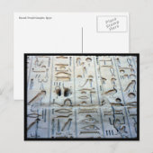 Carte Postale glyphes karnak (Devant / Derrière)