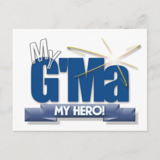 Carte Postale G'Ma Mon Héros ! Grands cadeaux pour les grandes m