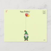 Carte postale Gnome anniversaire (Dos)