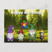 Carte postale Gnome anniversaire (Devant)