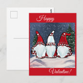 Carte Postale Gnome de la Saint-Valentin (Devant / Derrière)