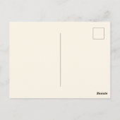 Carte Postale Gnome de lecture mignon personnalisable (Dos)