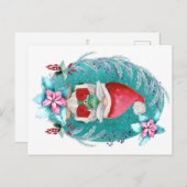Carte postale Gnome de Noël | Festive (Devant / Derrière)
