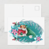 Carte postale Gnome de Noël - Fêtes adorables (Devant / Derrière)