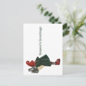 Carte postale Gnome de Noël Whimsical - Salutation (Debout devant)