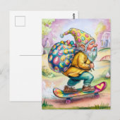 Carte Postale Gnome de Pâques (Devant / Derrière)