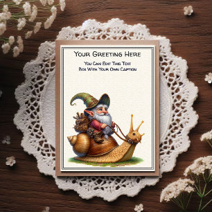 Carte Postale Gnome de toute occasion et livre d'histoires de gu