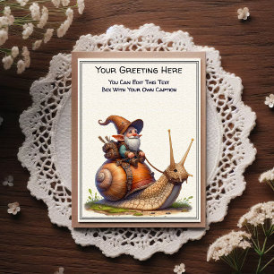 Carte Postale Gnome de toute occasion et livre d'histoires du gu