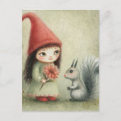 Carte Postale Gnome et l'écureuil (Devant)
