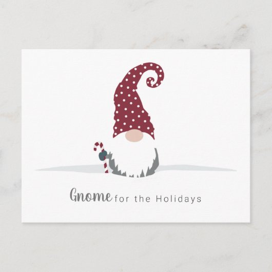 Carte Postale Gnome for the Holidays Design scandinave (Devant)