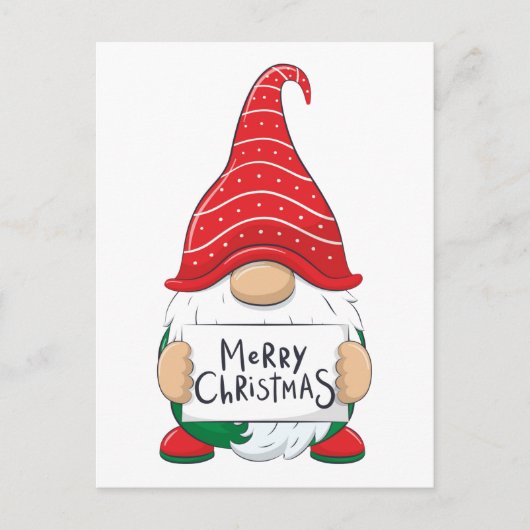Carte postale - Gnome Joyeux Noël (Devant)