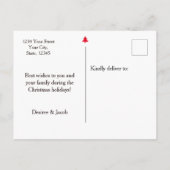 Carte Postale Gnome Joyeux Noël Pour Les Fêtes (Dos)