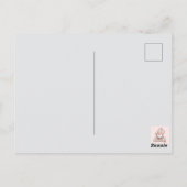 Carte Postale Gnome mignonne avec coeur : Saint Valentin Design (Dos)