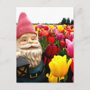 Carte Postale Gnome Petals
