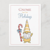 Carte Postale Gnome Pour Les Fêtes Noël (Devant)