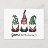 Carte Postale Gnome pour les Holidays (Devant)