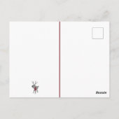 Carte Postale Gnome pour les vacances Scandinavian Tomte design (Dos)