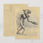 Carte Postale Gnome prend le cauldron (Devant / Derrière)