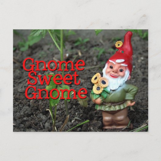 Carte Postale Gnome Sweet Gnome (Devant)