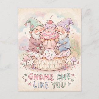 Carte Postale Gnome Un Comme Vous Mignon Gnomes Cupcake Design