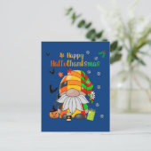 Carte Postale Gnome vous souhaite une joyeuse fête des Hallothan (Debout devant)