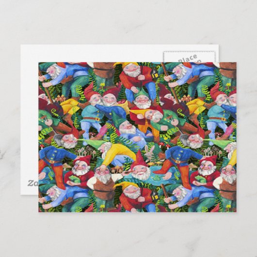 Carte Postale Gnomes (Devant / Derrière)