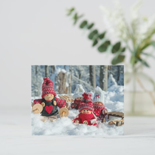 carte postale gnomes (Debout devant)