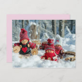 carte postale gnomes (Devant / Derrière)