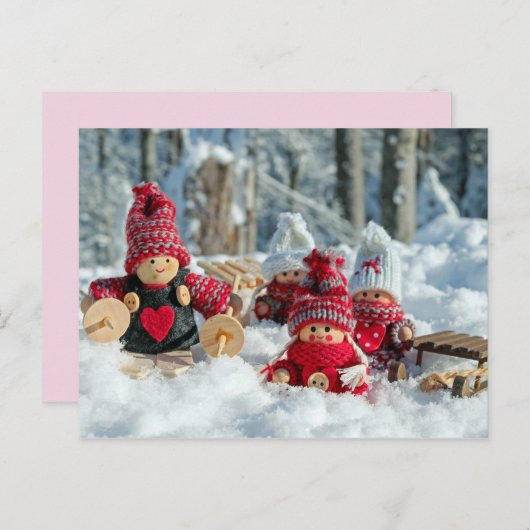 carte postale gnomes (Devant / Derrière)