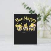 Carte Postale Gnomes Apiculture Mignon Abeille Heureux (Debout devant)