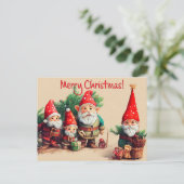 Carte Postale Gnomes de Noël (Debout devant)