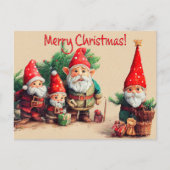 Carte Postale Gnomes de Noël (Devant)