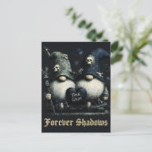 Carte Postale Gnomes Gothiques "True Grim" avec "Forever Shadows (Debout devant)