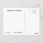 Carte Postale Gnomes Love Tricot (Dos)