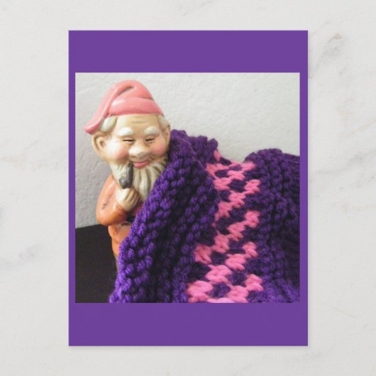 Carte Postale Gnomes Love Tricot (Devant)