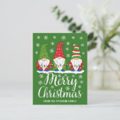 Carte Postale Gnomes mignons Joyeux Noël (Debout devant)