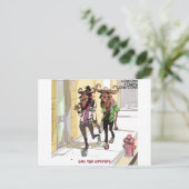 Carte Postale Gnu Age Hipsters Rick London Drôle (Debout devant)