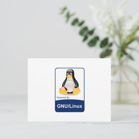 Carte Postale GNU/Linux (Debout devant)