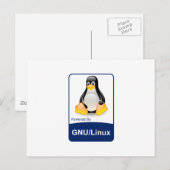 Carte Postale GNU/Linux (Devant / Derrière)