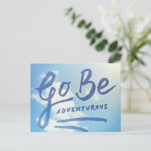 Carte Postale Go Be Adventury Sky (Debout devant)