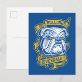 Carte Postale Go Bulldogs - Riverdale Mascot Banner (Devant / Derrière)
