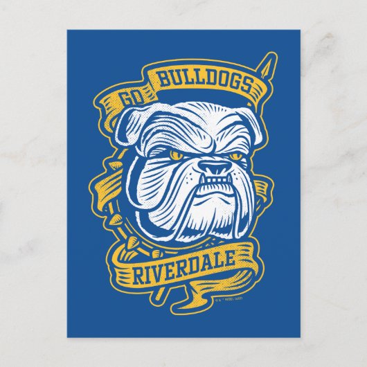 Carte Postale Go Bulldogs - Riverdale Mascot Banner (Devant)