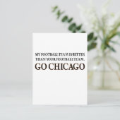 Carte Postale GO CHICAGO (shuffle noir) (Debout devant)