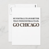 Carte Postale GO CHICAGO (shuffle noir) (Devant / Derrière)