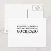 Carte Postale GO CHICAGO (shuffle noir) (Devant / Derrière)