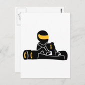 Carte Postale Go Kart (Devant / Derrière)