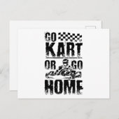 Carte Postale Go Kart Home (Devant / Derrière)