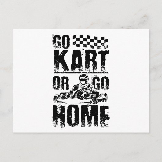 Carte Postale Go Kart Home (Devant)