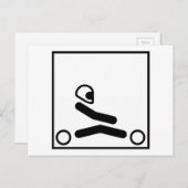 Carte Postale Go Kart Racing Figure (Devant / Derrière)