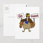 Carte Postale Go Vegan - Parler de Turquie (Devant / Derrière)